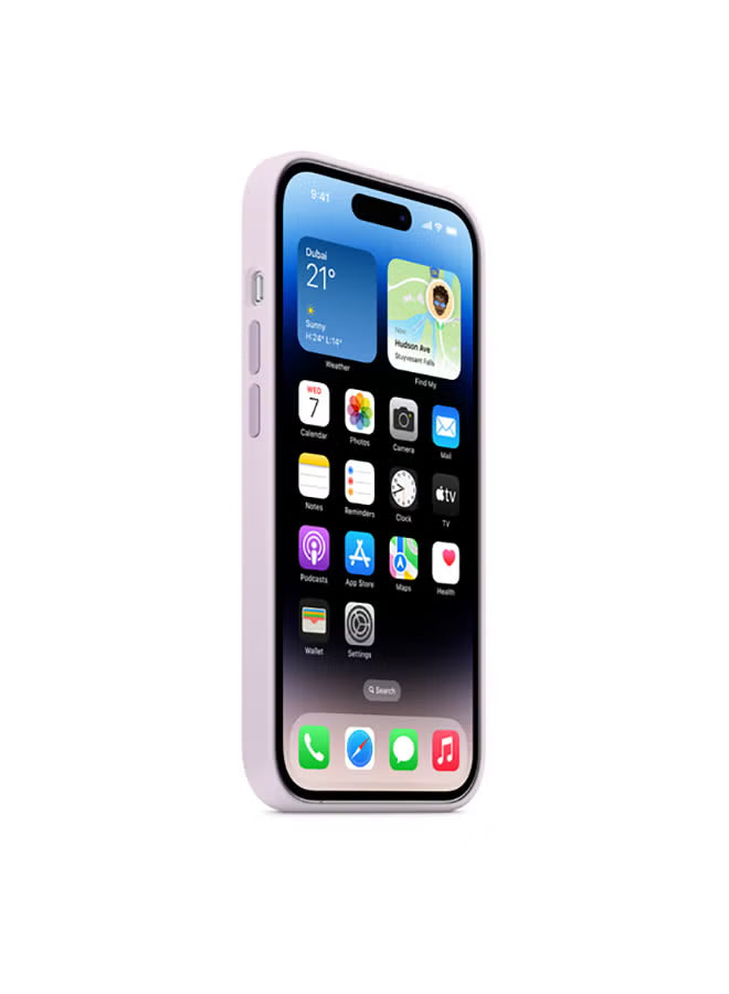 كفر حماية سيليكون من Apple لجهاز iPhone 14 Pro | وردي (Lillac)