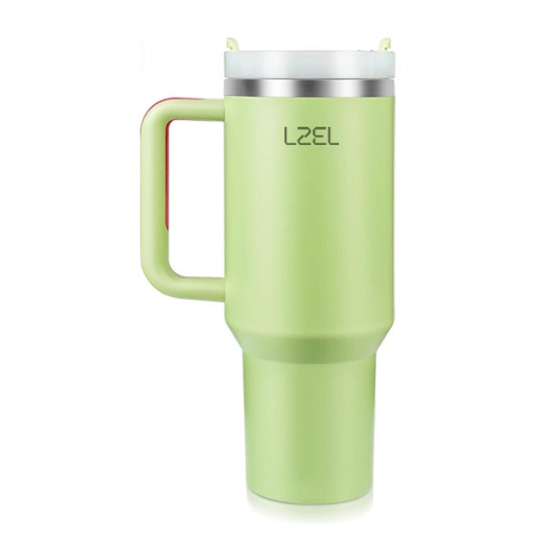 LZEL Tumbler With Handle 800ML Aqua Pure Vacuum Insulated |Light Green