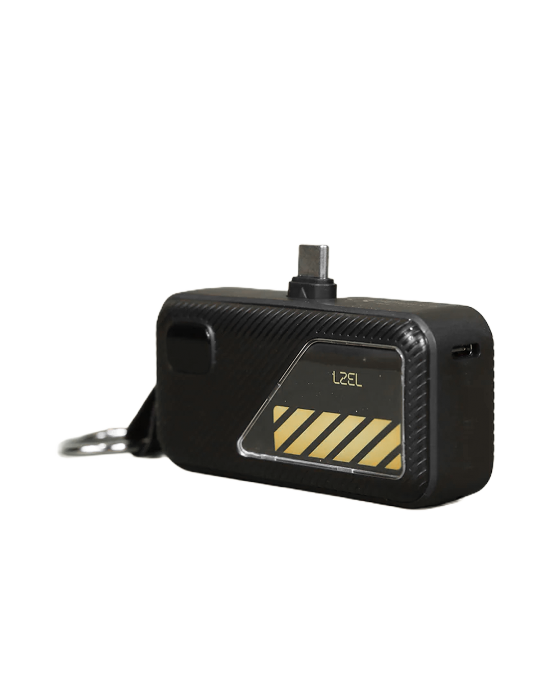 LZEL NanoFlux Charger Mini – 5,000mAh PD Type-C Power Bank with Built-in Lightning Cable | Black