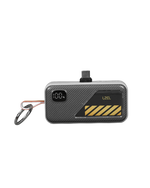 LZEL NanoFlux Charger Mini – 5,000mAh PD Type-C Power Bank with Built-in Lightning Cable | Gray