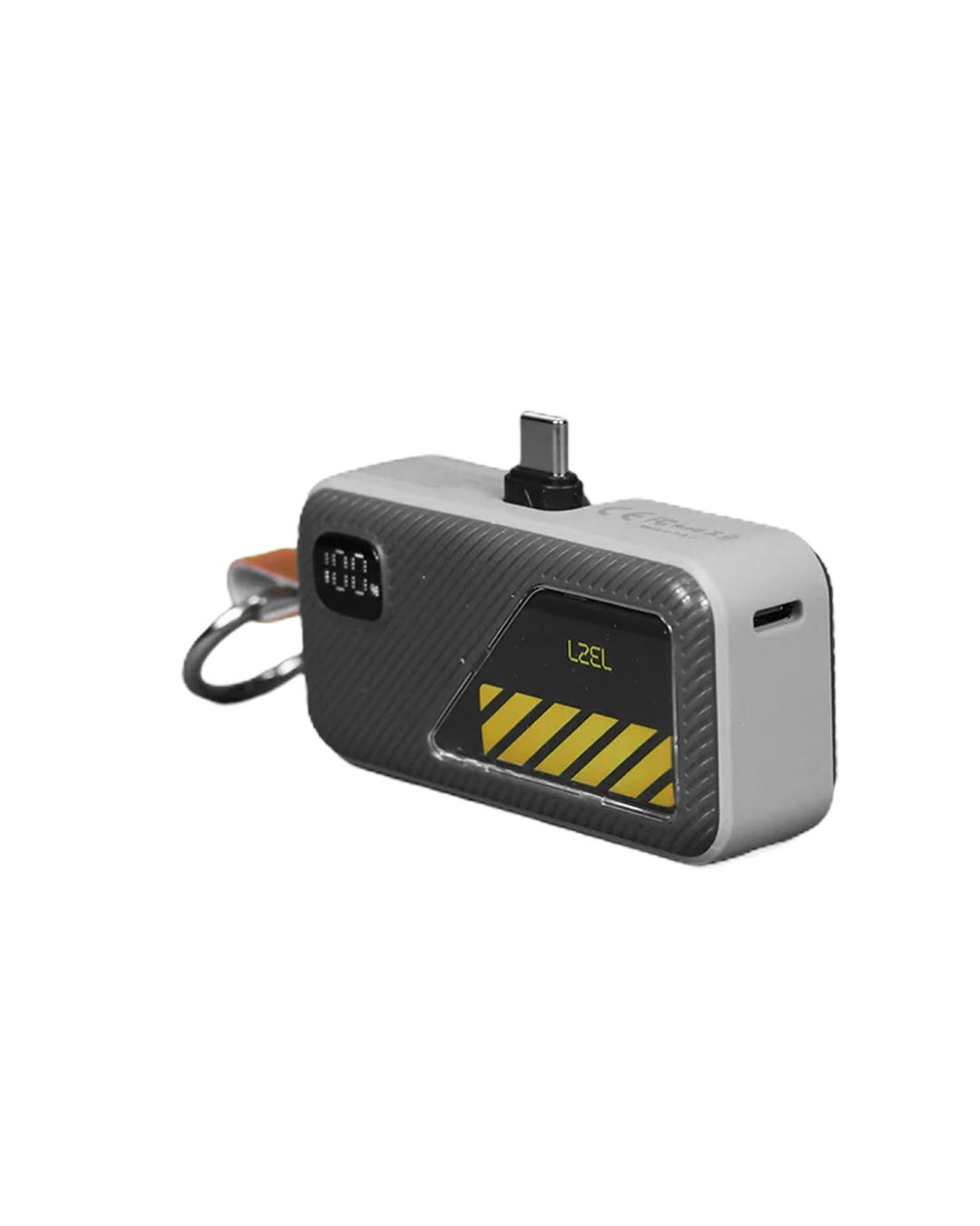 LZEL NanoFlux Charger Mini – 5,000mAh PD Type-C Power Bank with Built-in Lightning Cable | Gray