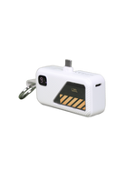 LZEL NanoFlux Charger Mini – 5,000mAh PD Type-C Power Bank with Built-in Lightning Cable | White