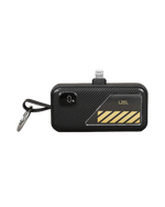 LZEL NanoFlux Charger Mini – 5,000mAh PD Lightning Power Bank with Built-in Type-C Cable | Black