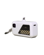 LZEL NanoFlux Charger Mini – 5,000mAh PD Lightning Power Bank with Built-in Type-C Cable