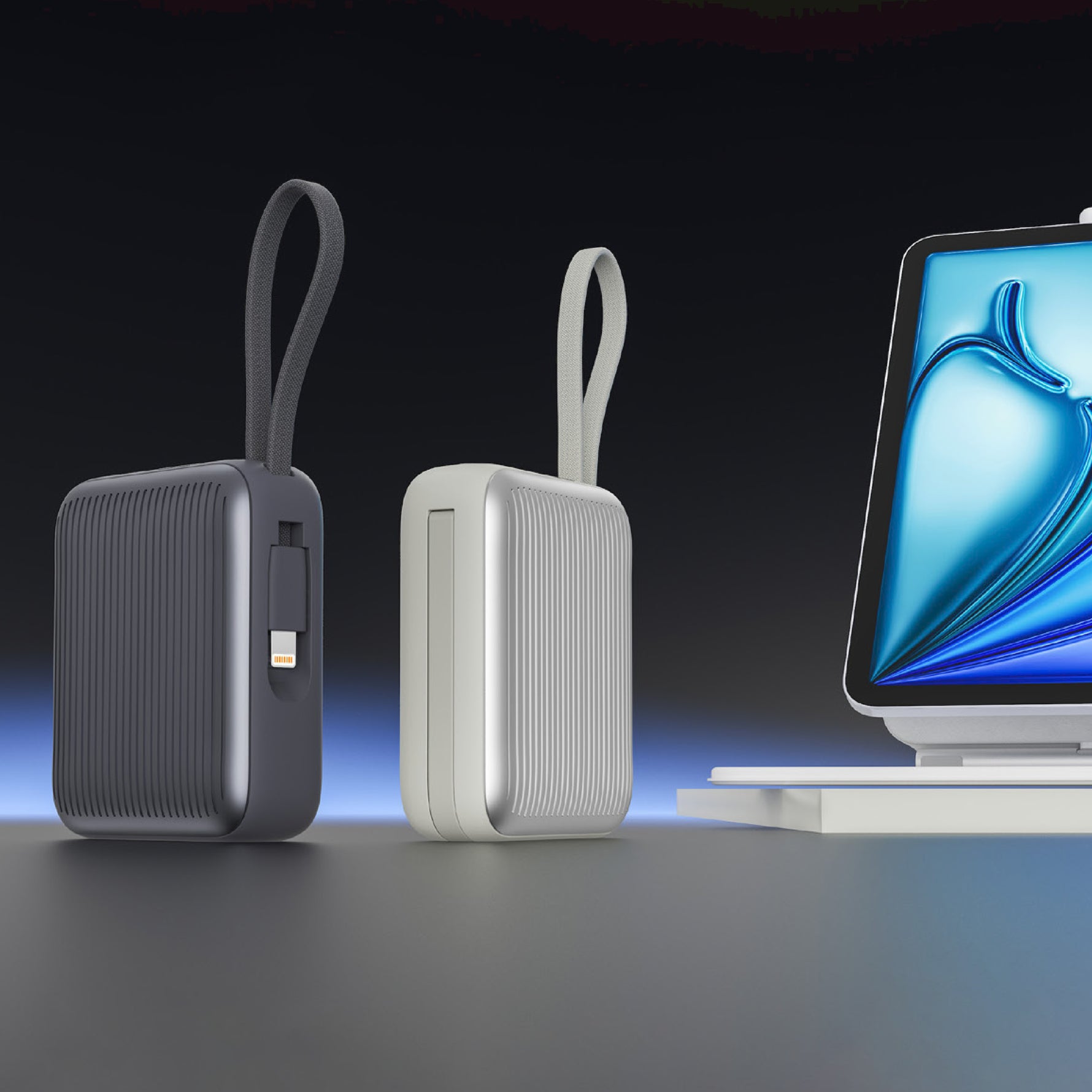 Neurode Sync  بطارية شحن متنقلة محمولة من ليزل PD بسعة 10,000 مللي أمبير بقوة 22.5 واط مع كيبل مدمج | أسود