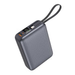 Neurode Sync  بطارية شحن متنقلة محمولة من ليزل PD بسعة 20,000 مللي أمبير بقوة 22.5 واط مع كيبل مدمج | أسود