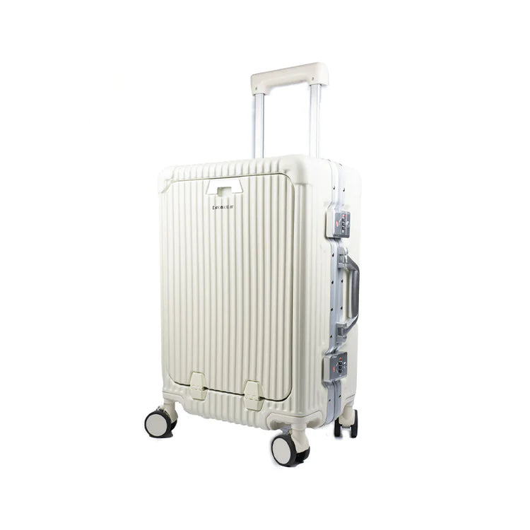 90 Percent 4 Wheels ABS Aluminum Frame 20 Inch Suitcase