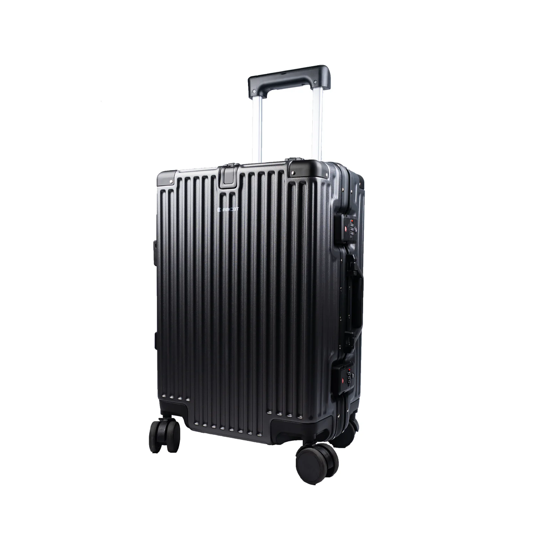 90 Percent 4 Wheels ABS Aluminum Frame 20 Inch Suitcase | Dark Gray