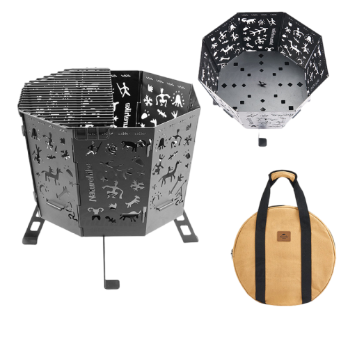 Naturehike Totem Folding Fire Pit | Black