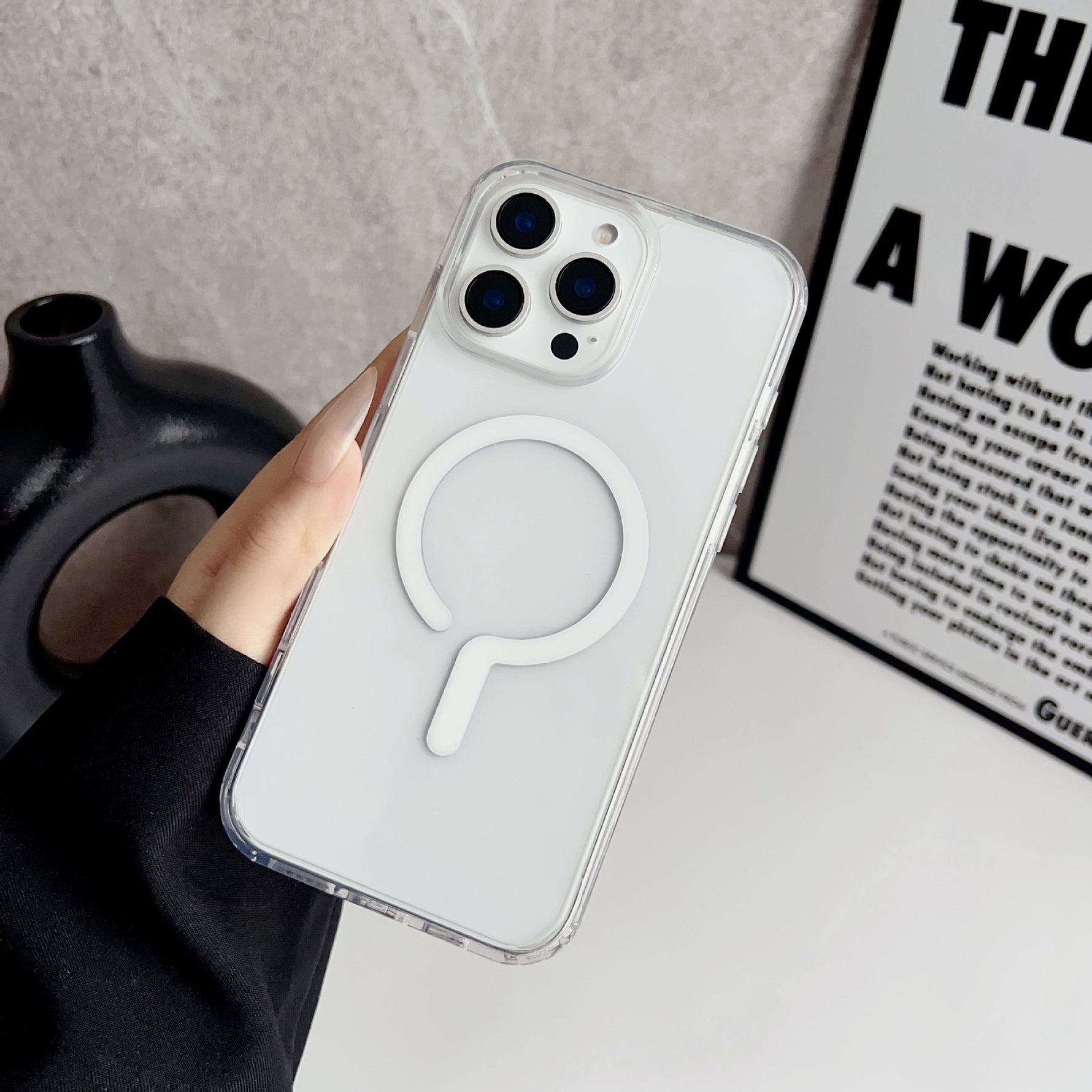 كڤر حماية شفاف من 90 Percent لهاتف iPhone 14 Pro مع MagSafe