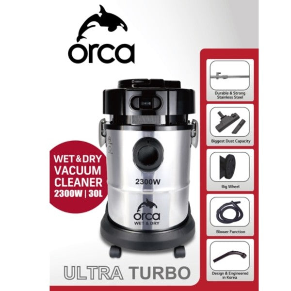 Orca 2300W 30 Liters Capacity, Drum Vacuum Cleaner
