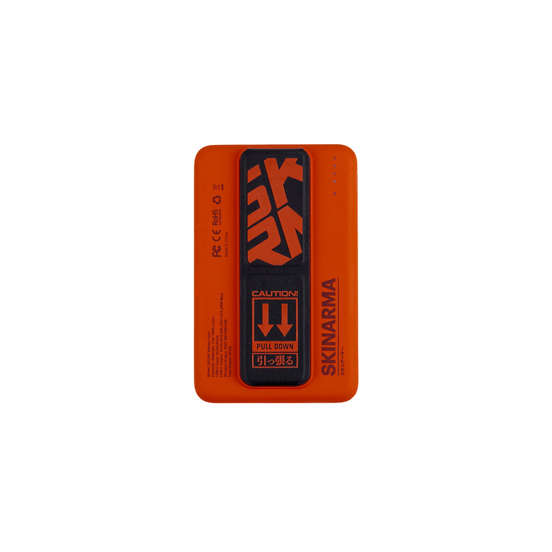 SkinArma Spunk 20W PD Wireless 5000mAh Power Bank | Orange