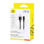 كيبل Baseus Silky للشحن السريع USB-A إلى iP بطول 2 متر | أسود 