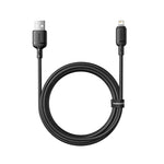 كيبل Baseus Silky للشحن السريع USB-A إلى iP بطول 2 متر | أسود 