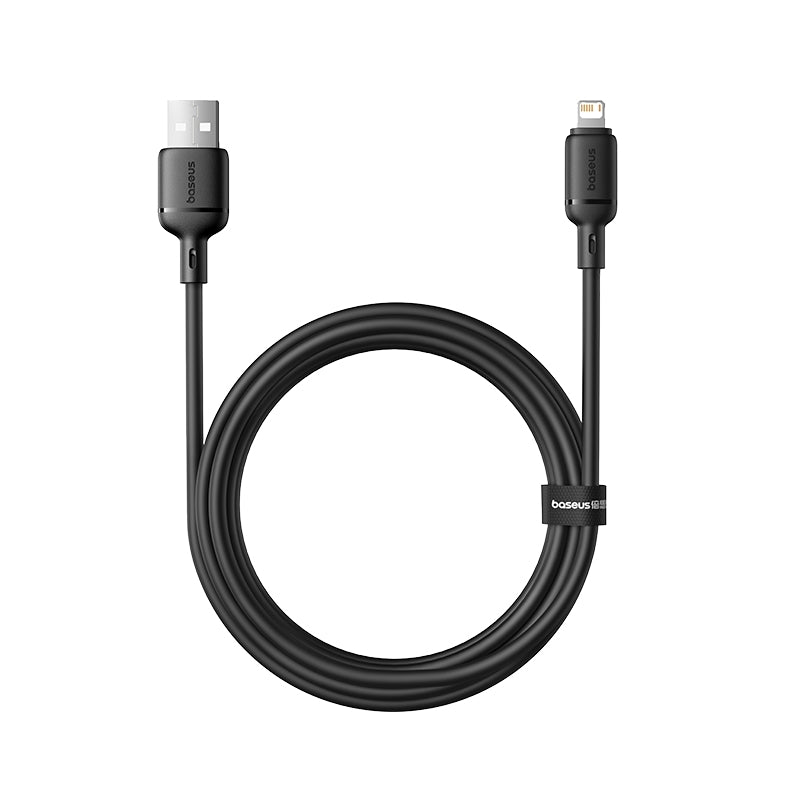 كيبل Baseus Silky للشحن السريع USB-A إلى iP بطول 2 متر | أسود 