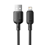 كيبل Baseus Silky للشحن السريع USB-A إلى iP بطول 2 متر | أسود 
