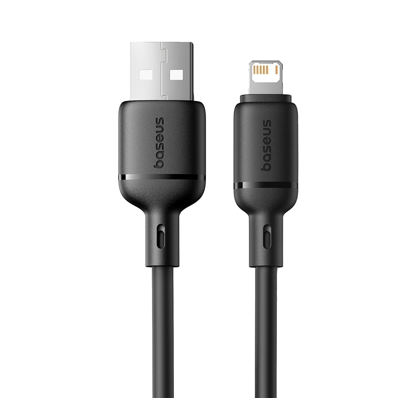 كيبل Baseus Silky للشحن السريع USB-A إلى iP بطول 2 متر | أسود 