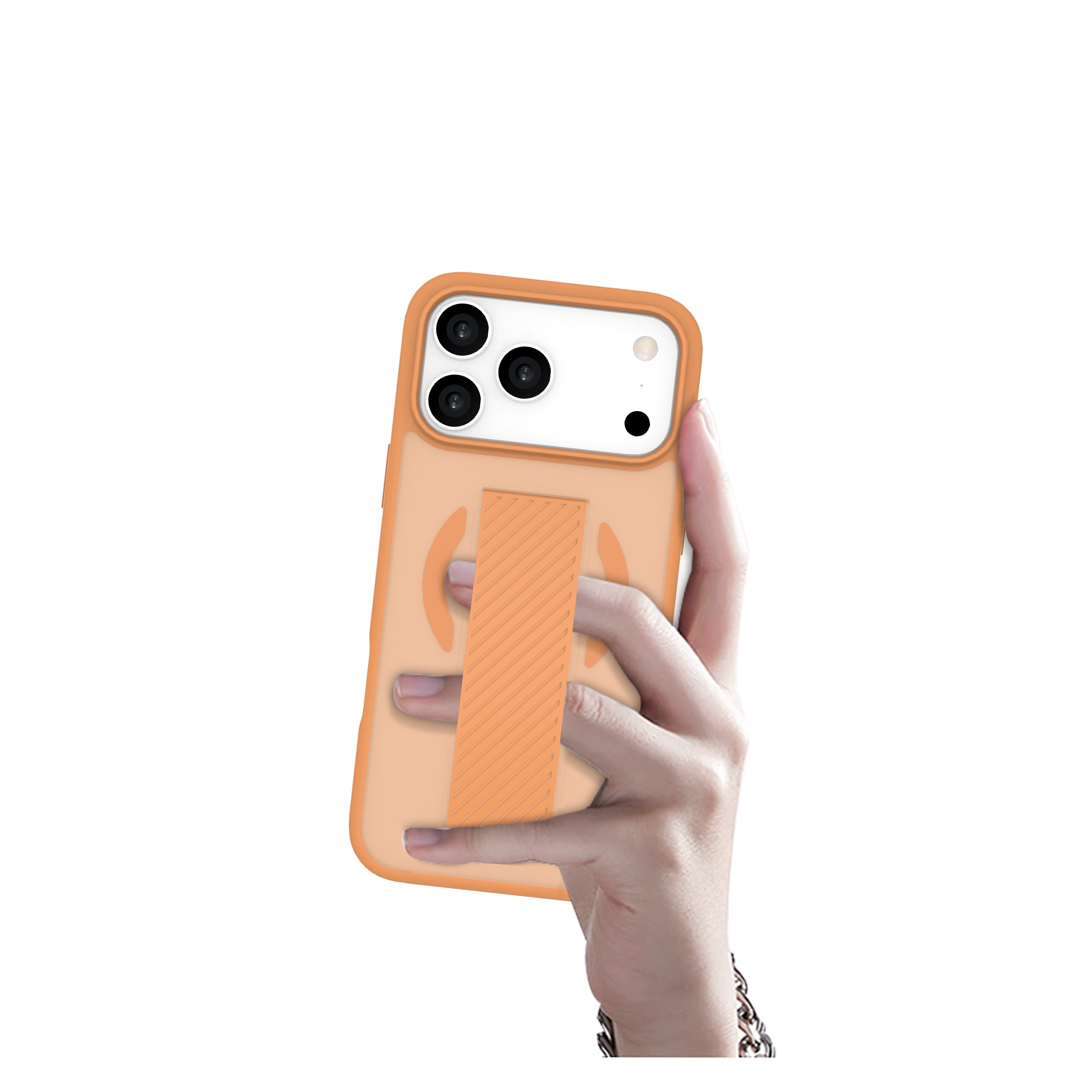 LZEL MagMatte Band Case for iPhone 17 Pro | Papaya Orange