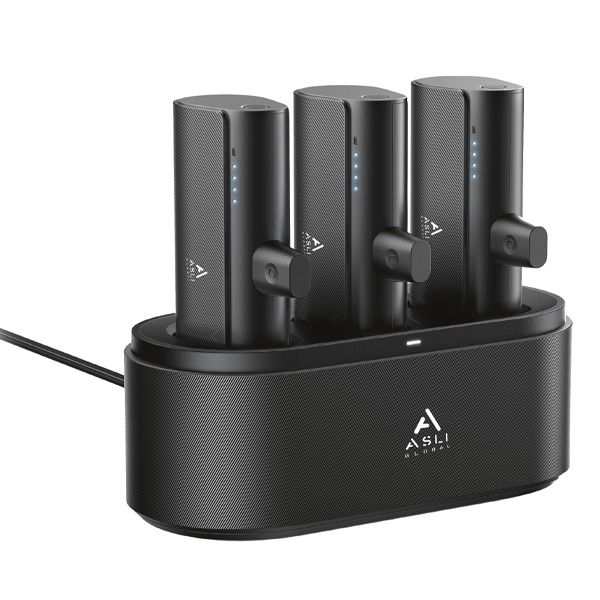 محطة طاقة Asli Global Multi Link Connect Trio Mini مع 2xusb-c و1 موصل Lightning - PB003