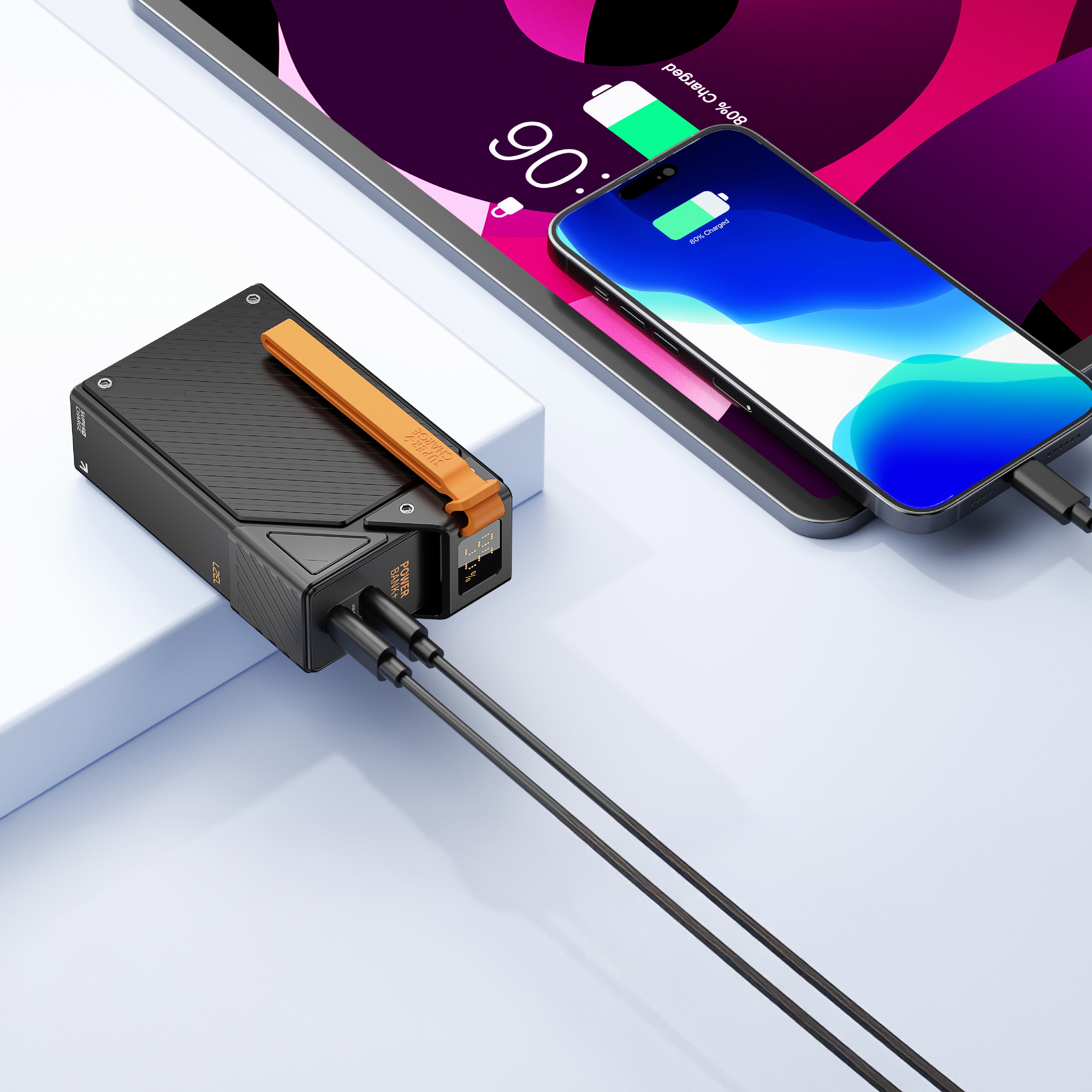 باور بنك LZEL ZenoFlex UltraCore 20 سعة 20000mAh بتقنية الشحن السريع PD | أسود