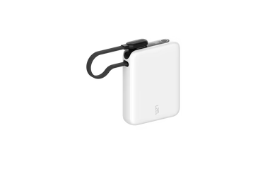 LZEL PrimeBrio 10K Mini PD Power Bank – 10000mAh, 30W, Built-in Type-C Cable