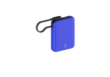 LZEL PrimeBrio 10K Mini PD Power Bank – 10000mAh, 30W, Built-in Type-C Cable