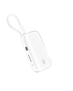 LZEL PrimeBrio Neo 5K Mini Power Bank 22.5W – 5000mAh, Detachable Type-C Cable