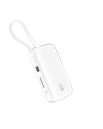 LZEL PrimeBrio Neo 5K Mini Power Bank 22.5W – 5000mAh, Detachable Type-C Cable