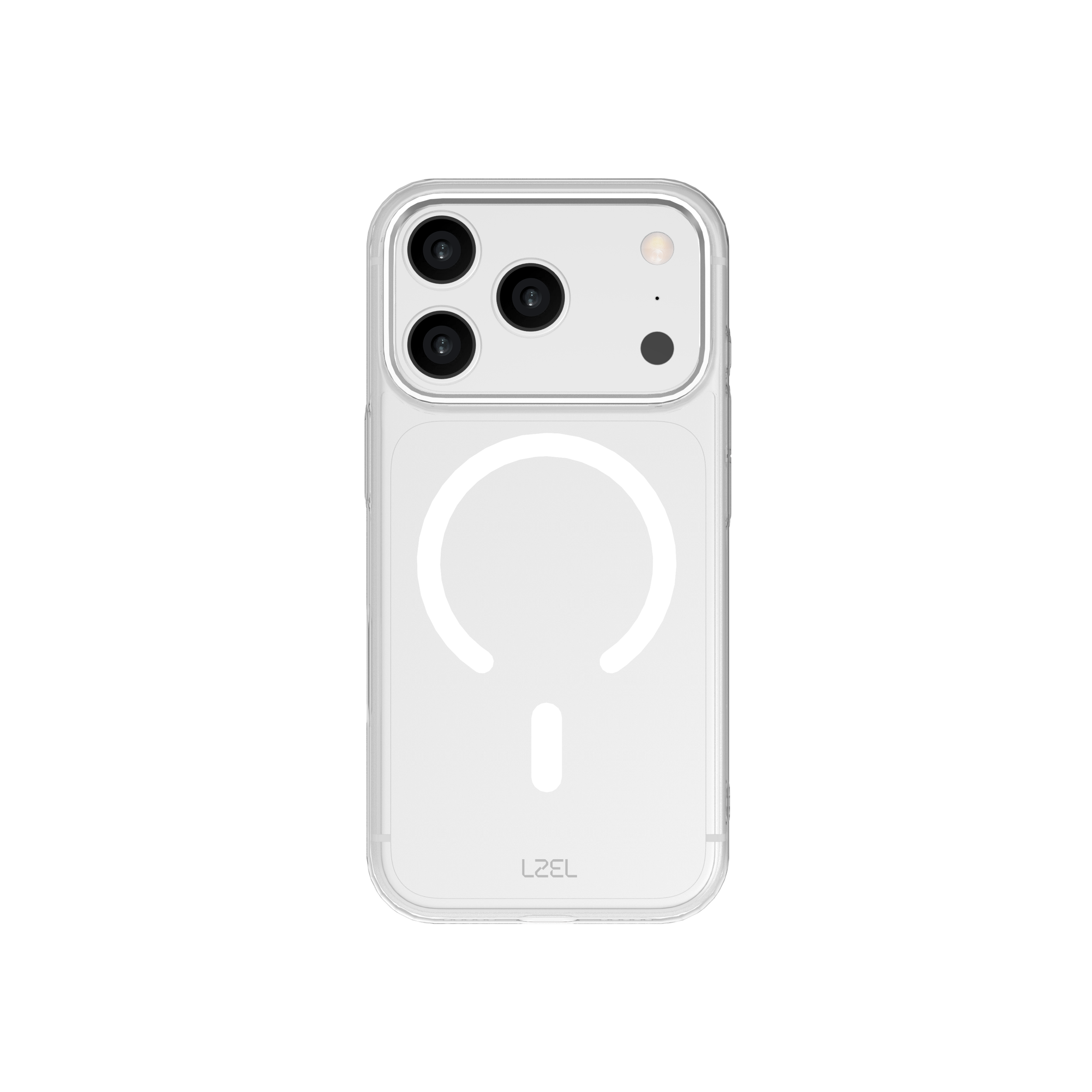 LZEL CLEARSHIELD MAG Crystal Clear MagSafe Case for iPhone 18 Pro | White