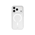 كفر LZEL CLEARSHIELD MAG شفاف كريستالي بدعم MagSafe لـ iPhone 18 Pro و18 Pro Max | أبيض