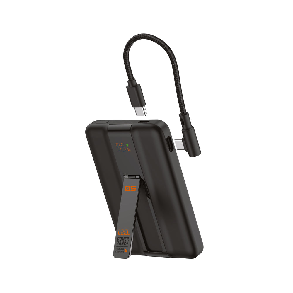 LZEL ZenoFlex MaxCharge 5000mAh Wireless Charging Power Bank – 20W Wired Output / 18W Input (15W Wireless)