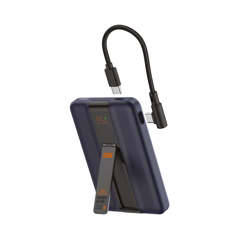 LZEL ZenoFlex MaxCharge 5000mAh Wireless Charging Power Bank – 20W Wired Output / 18W Input (15W Wireless)