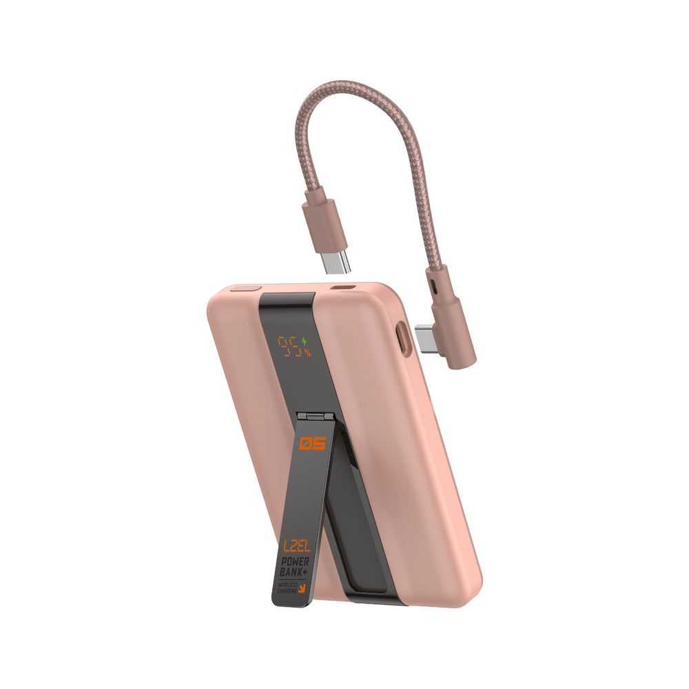 LZEL ZenoFlex MaxCharge 5000mAh Wireless Charging Power Bank – 20W Wired Output / 18W Input (15W Wireless)