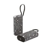 Asli Global 10000mAh PowerPod Luxe Shinning Diamond Power Bank with Built in Cable