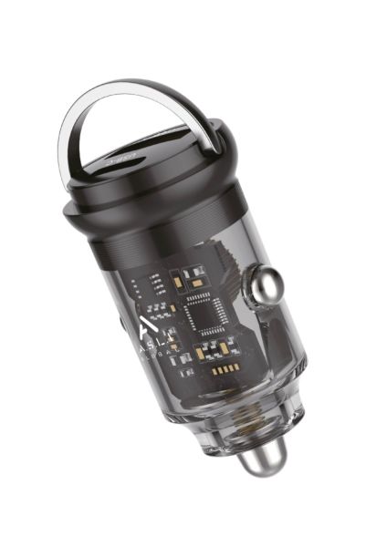 Asli Global 65W Mini Car Charger PD |Transparent