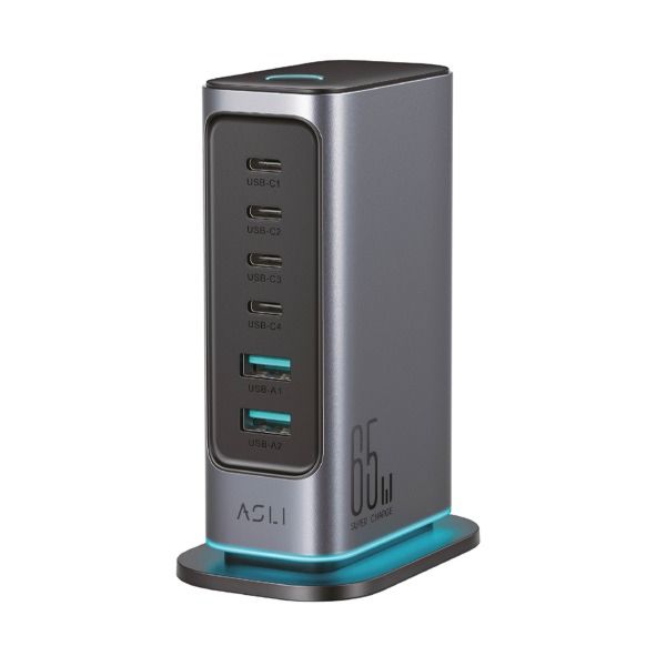 Asli Global 65W GaN Multi-Port Power Station