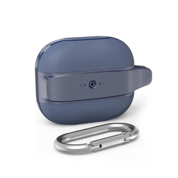 AHASTYLE AirPods 3 TPU + Silicone Cover with Carabiner | Blue