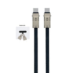 Asli Global USB-C to USB-C Zinc Alloy Braided 65W Lanyard Cable 1.2M
