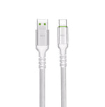 Asli Global USB-A to USB-C Cable Power Wire Max Nylon Braided Cable 2M