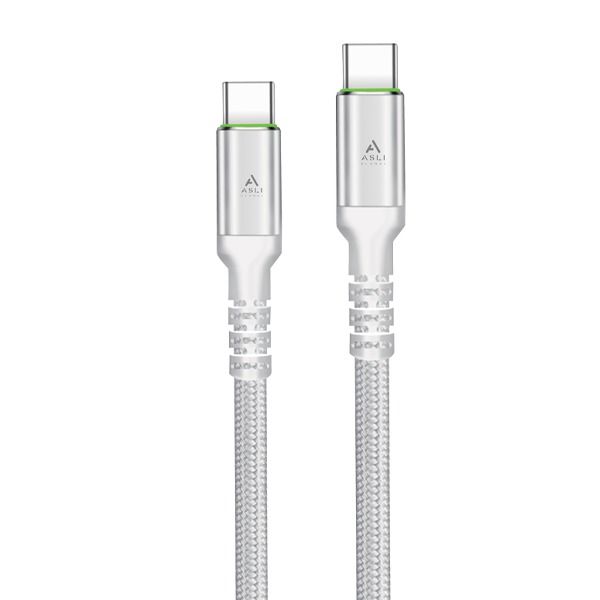 كيبل Power Wire Max من أسلي جلوبال بقوة 66 واط USB-C إلى USB-C واحد متر 