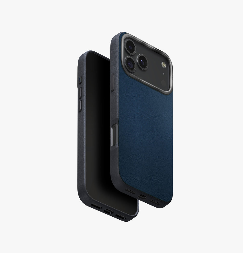 Uniq Hybrid Lyden MagSafe Case for iPhone 17 Pro Max | Steel Blue/Charcoal