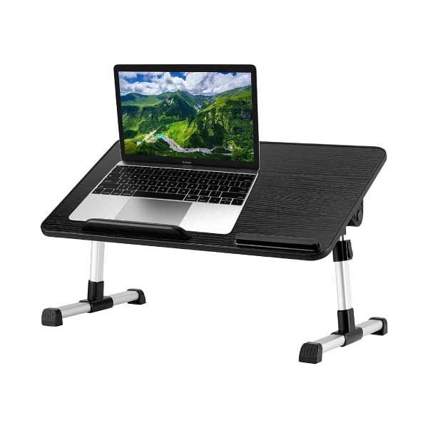 Ergonomic Adjustable Laptop Stand Foldable and Portable - Black (Q8 DESK B)