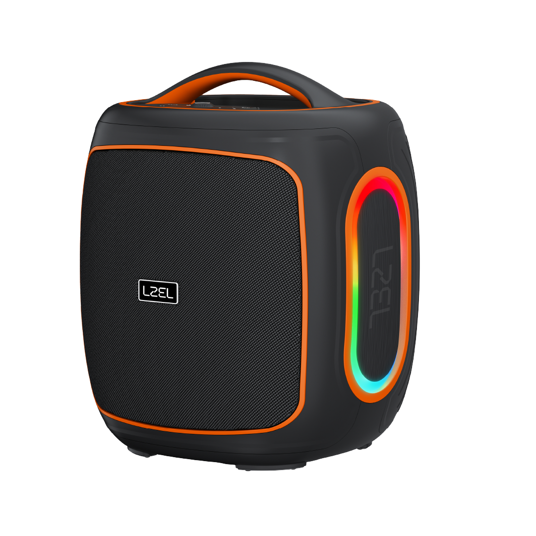 سماعة مقاومة للماء Lzel Aquilasonus A100 بتقنية البلوتوث، مع إضاءة RGB، بقدرة عالية 80 واط وبطارية بسعة 6000 مللي أمبير