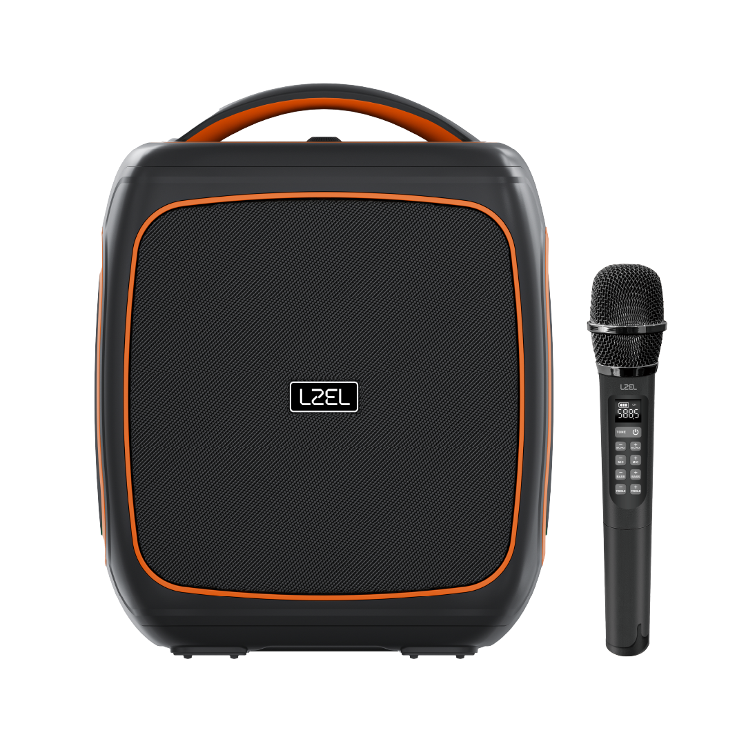 سماعة مقاومة للماء Lzel Aquilasonus A100 بتقنية البلوتوث، مع إضاءة RGB، بقدرة عالية 80 واط وبطارية بسعة 6000 مللي أمبير