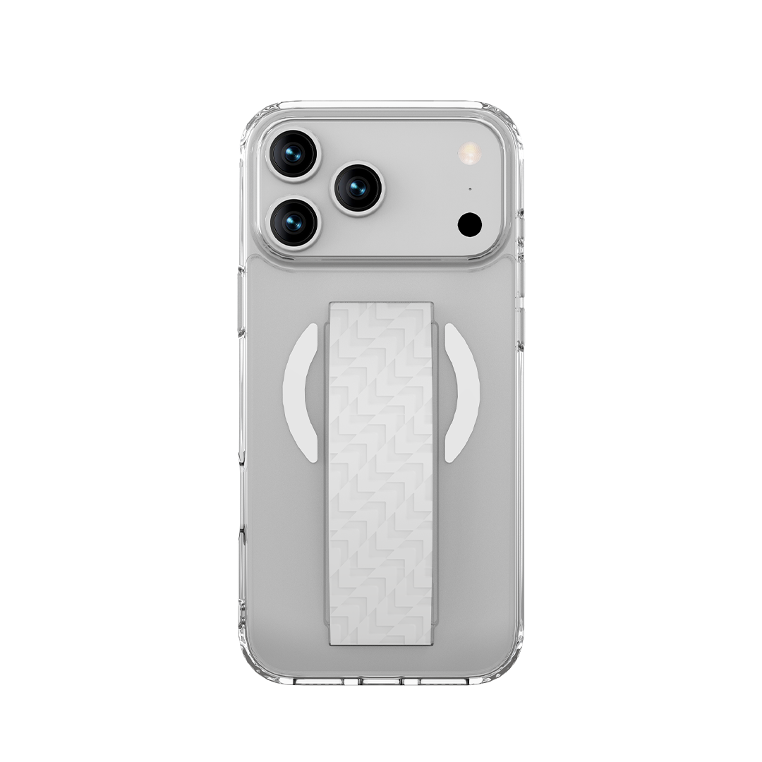 كڤر حماية LZEL MagNexa Grip MagSafe لهاتف iPhone 17 Pro | أبيض