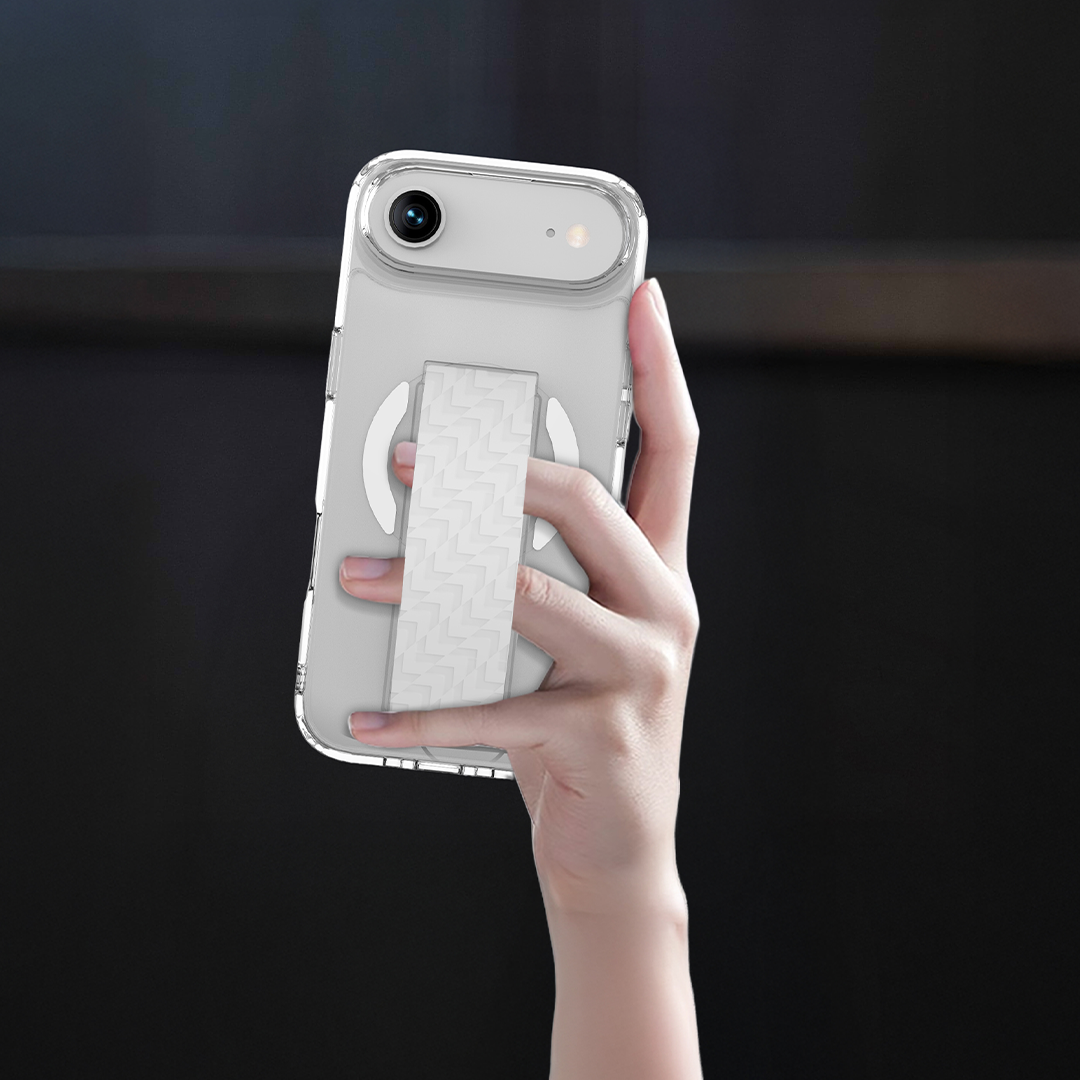 LZEL Magnexa Grip Case for iPhone Air | White