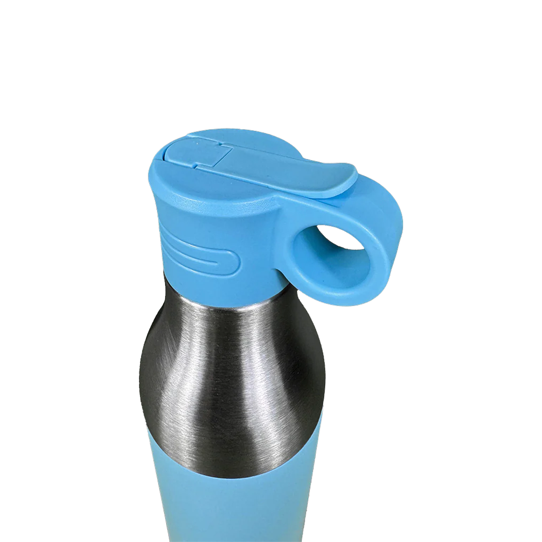 LZEL Natura Elva Vacuum Bottle Dual 400 mL + 400 mL | Sky Blue Aluminum
