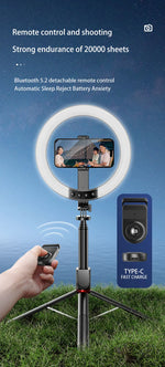 مجموعة إضاءة حلقة سيلفي Vlog Lumexpod من ليزل مقاس 10 بوصة مع جهاز تحكم عن بعد