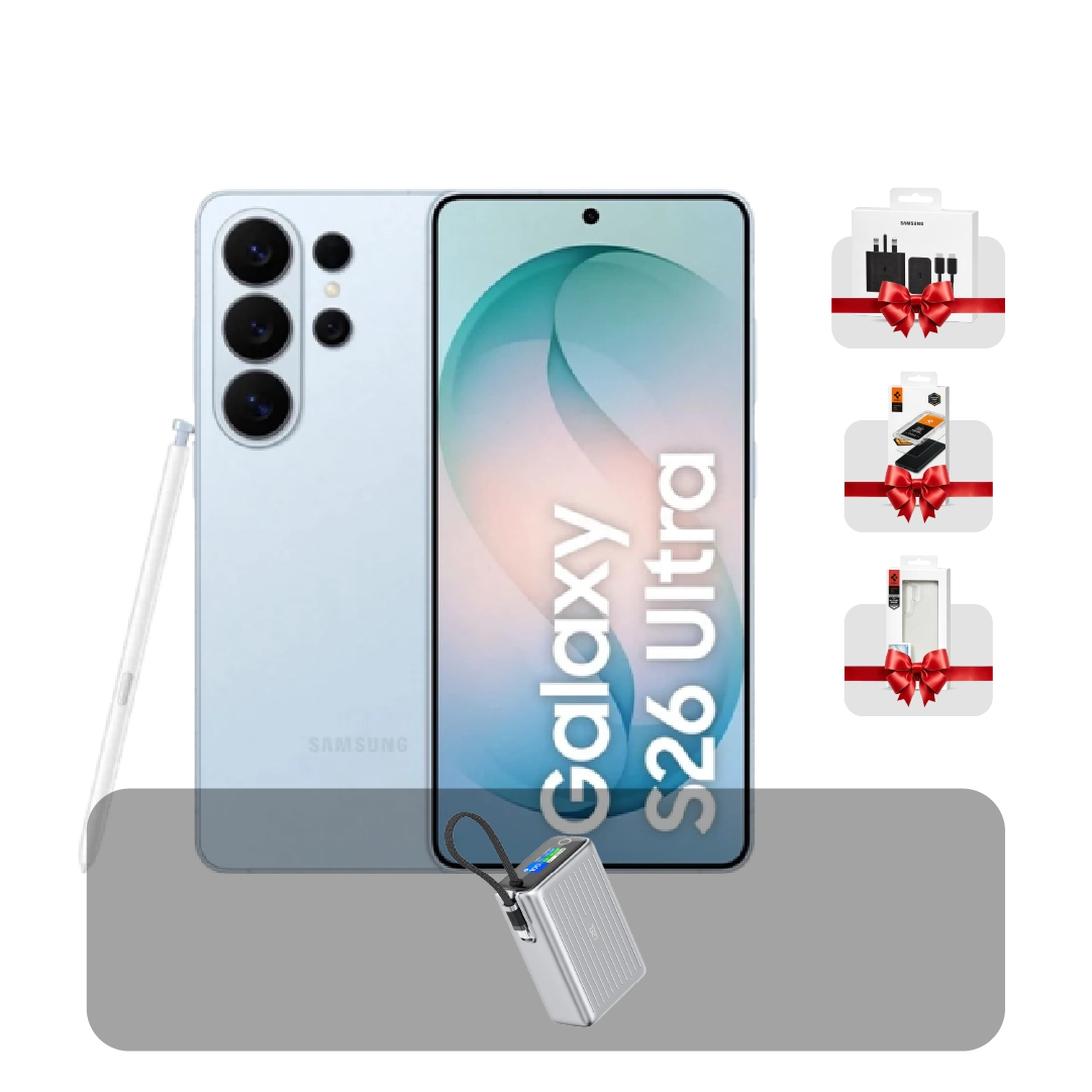 سامسونج S26 Ultra 5G، شاشة 6.9 بوصة، 12 جيجابايت، 512 جيجابايت + عرض الباندل | أزرق