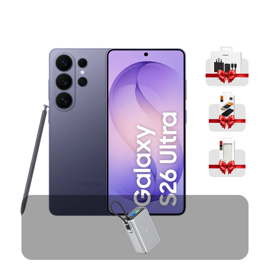 سامسونج S26 Ultra 5G، شاشة 6.9 بوصة، 12 جيجابايت، 512 جيجابايت + عرض الباندل | بنفسجي